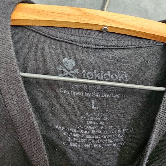 TKDK LOS ANGELES TOKIDOKI T SHIRT SNAKE VIPER Skull Cross Bones IMAGE Sz M A5-7 - Picture 4 of 4
